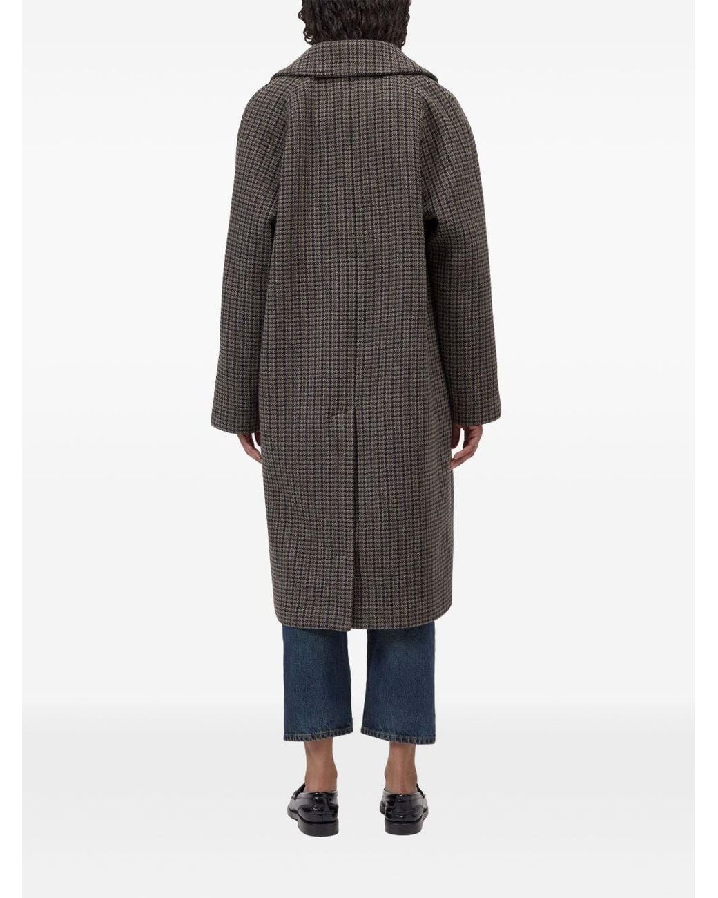 Closed Gray Wool Blend Double-Breasted Coat