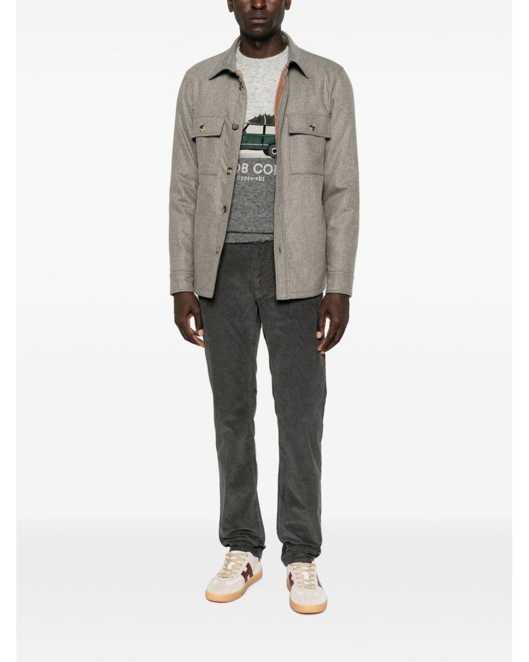Jacob Cohen Gray Wool Jacket for men