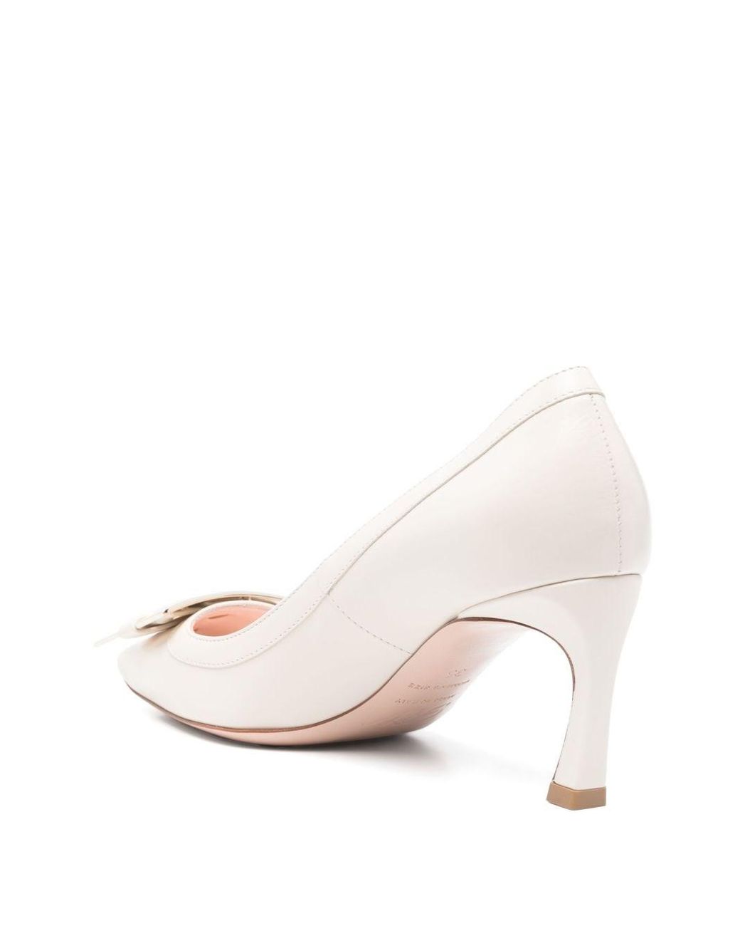 Roger Vivier Pink Trompette Leather Pumps