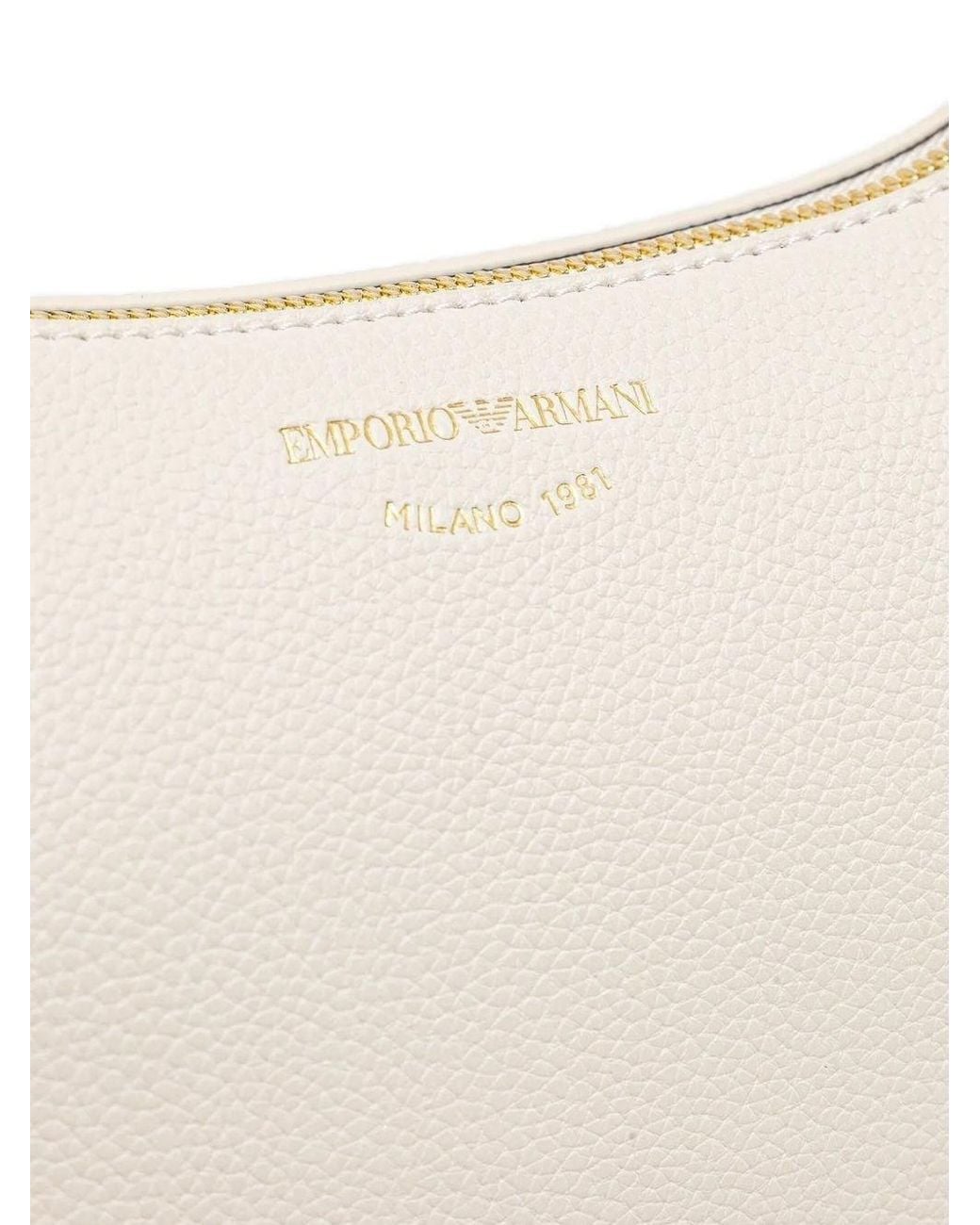 Emporio Armani White Myea Mini Shoulder Bag