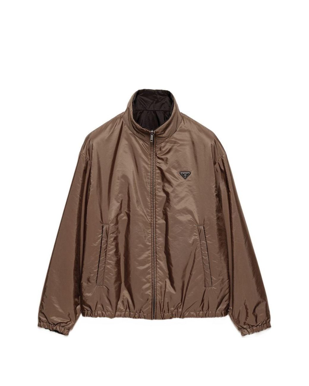 Prada Brown Re-Nylon Blouson Jacket for men