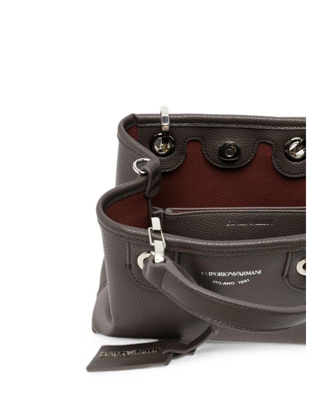 Emporio Armani Black Myea Xs Tote Bag