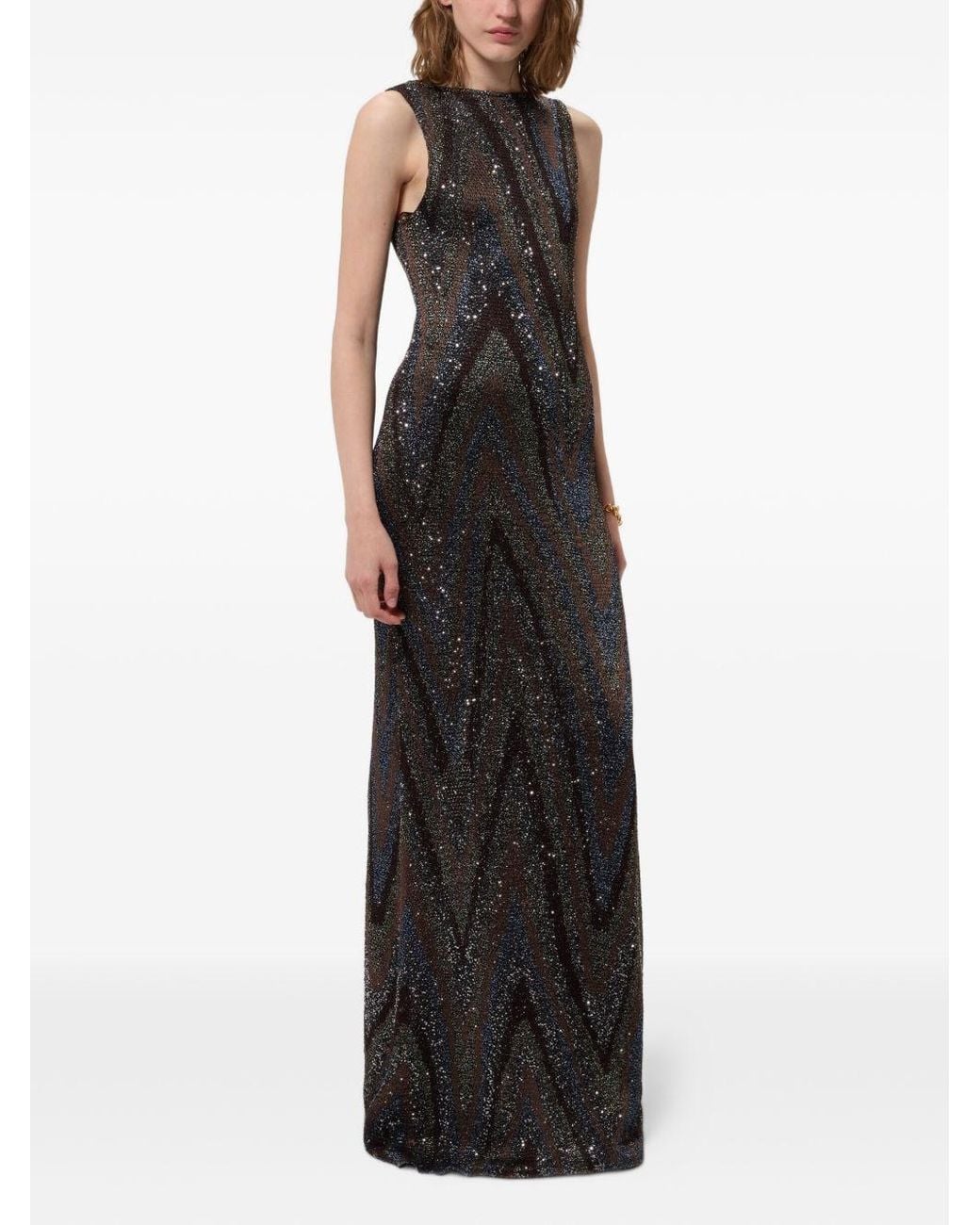 Missoni White Printed Long Dress