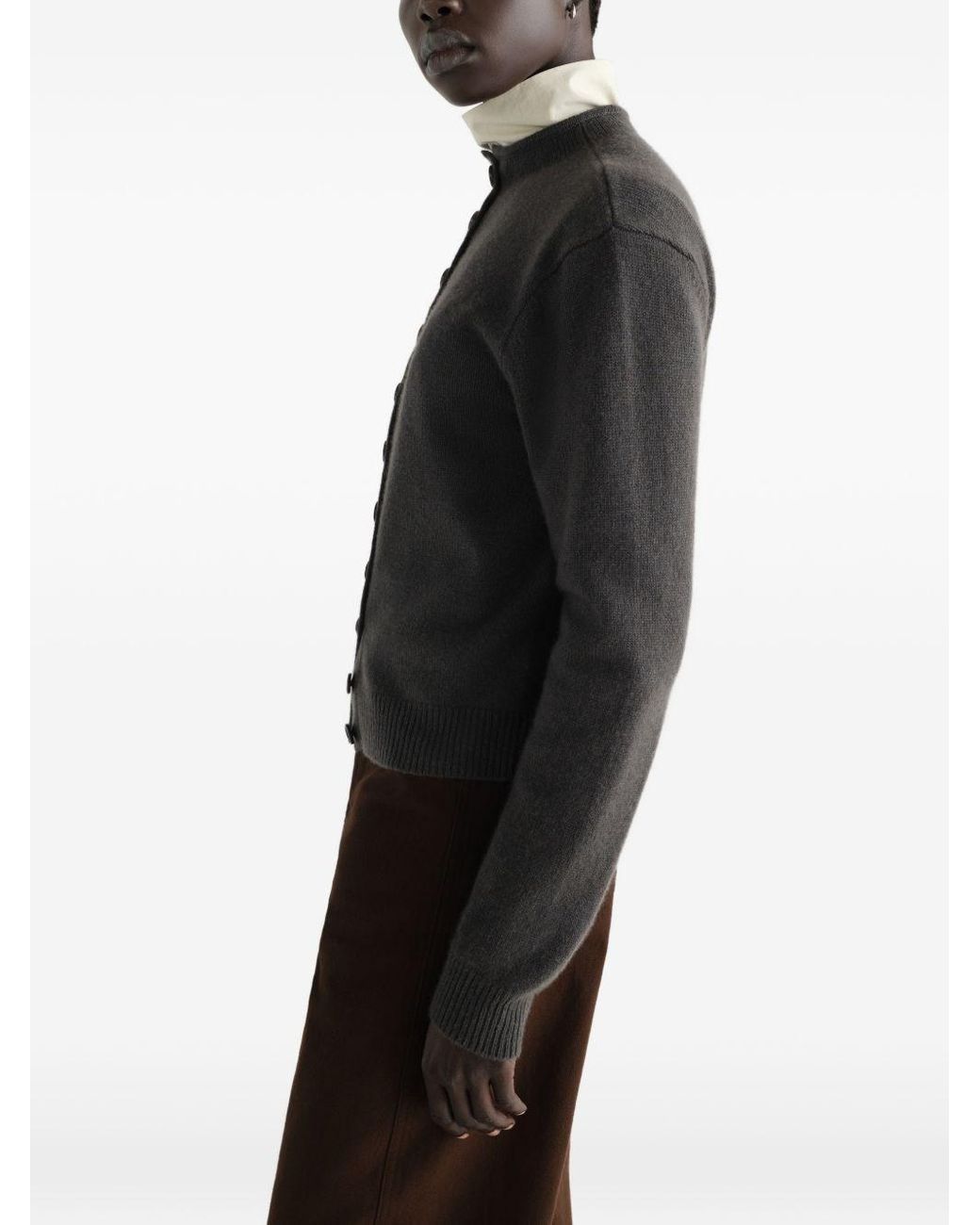 Lemaire Gray Cashmere Cardigan
