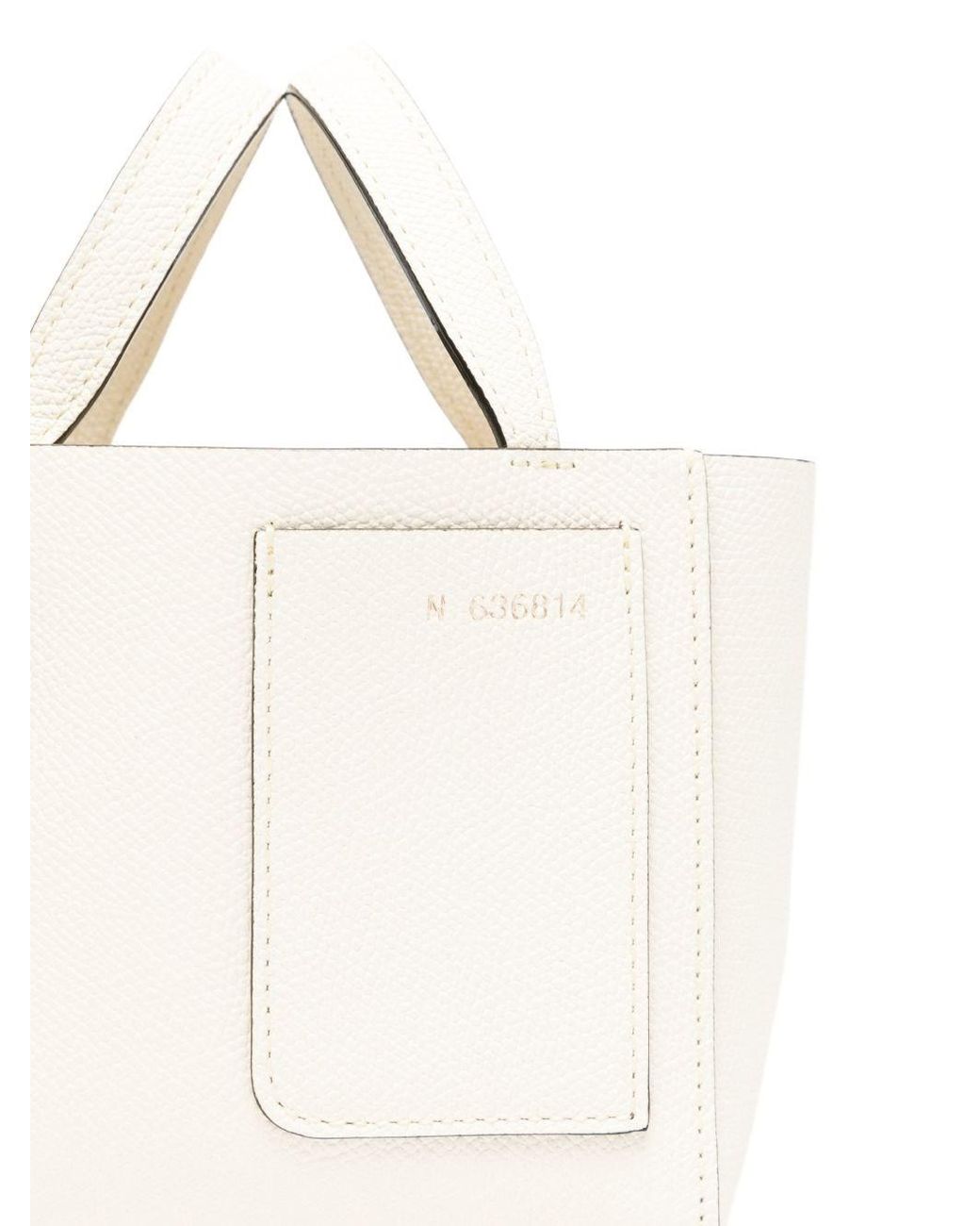 Valextra Natural Nano Leather Bucket Bag