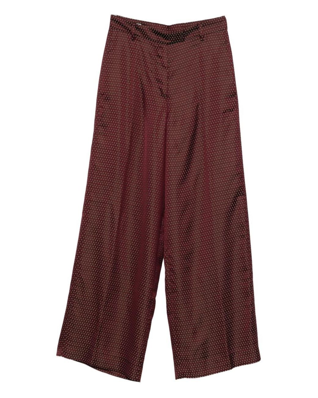 Dries Van Noten Purple Penn Cotton Trousers