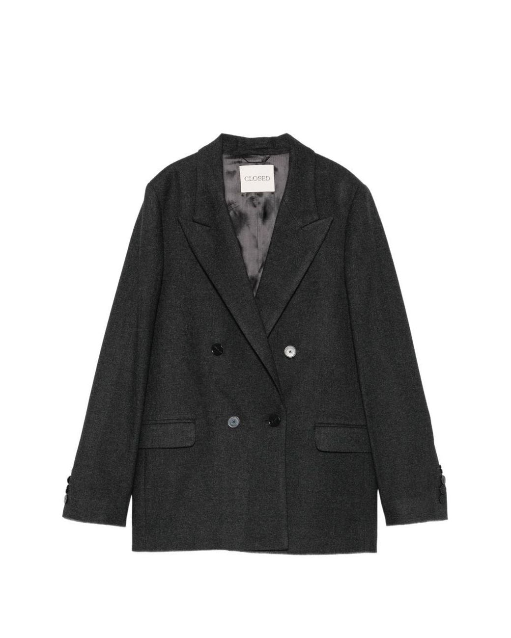 Closed Black Double-Breasted Blazer Jacket