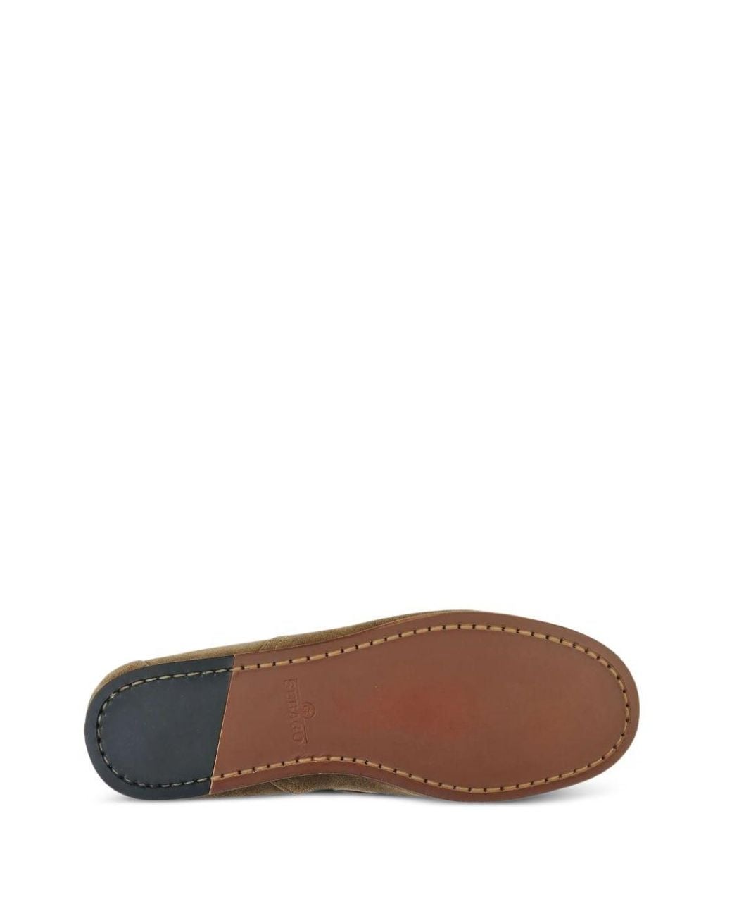 Sebago Brown Flat Loafers By