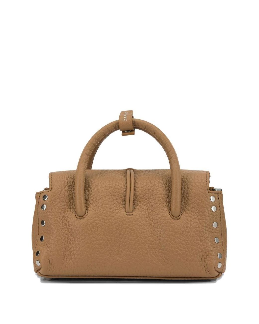 Zanellato Brown Dotta Centauro Baby Small Leather Handbag