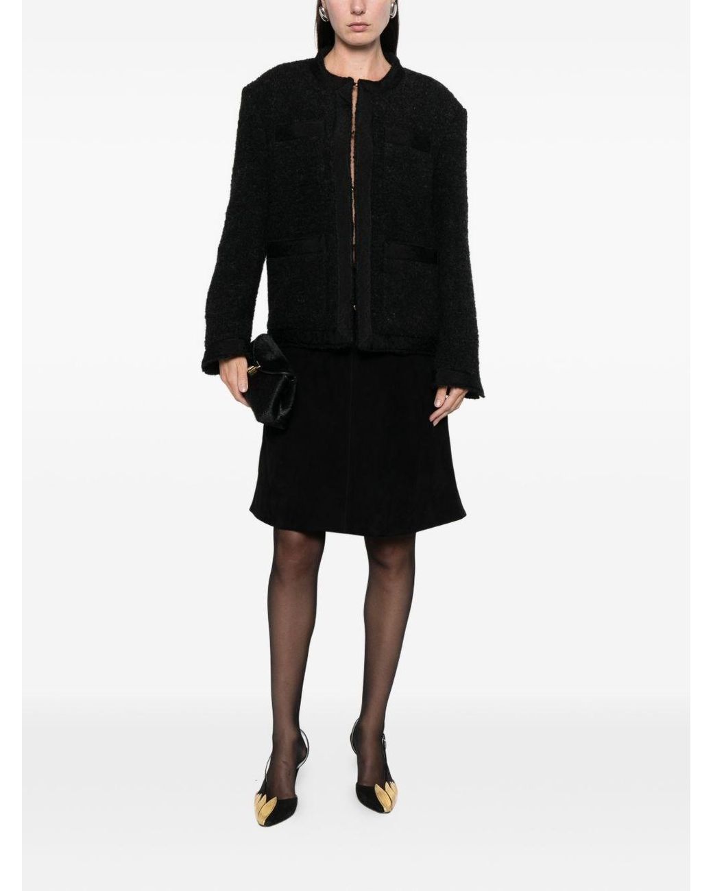 LN22 Black Wool Jacket