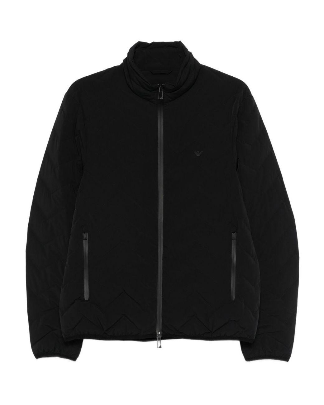 Emporio Armani Black Nylon Down Jacket for men