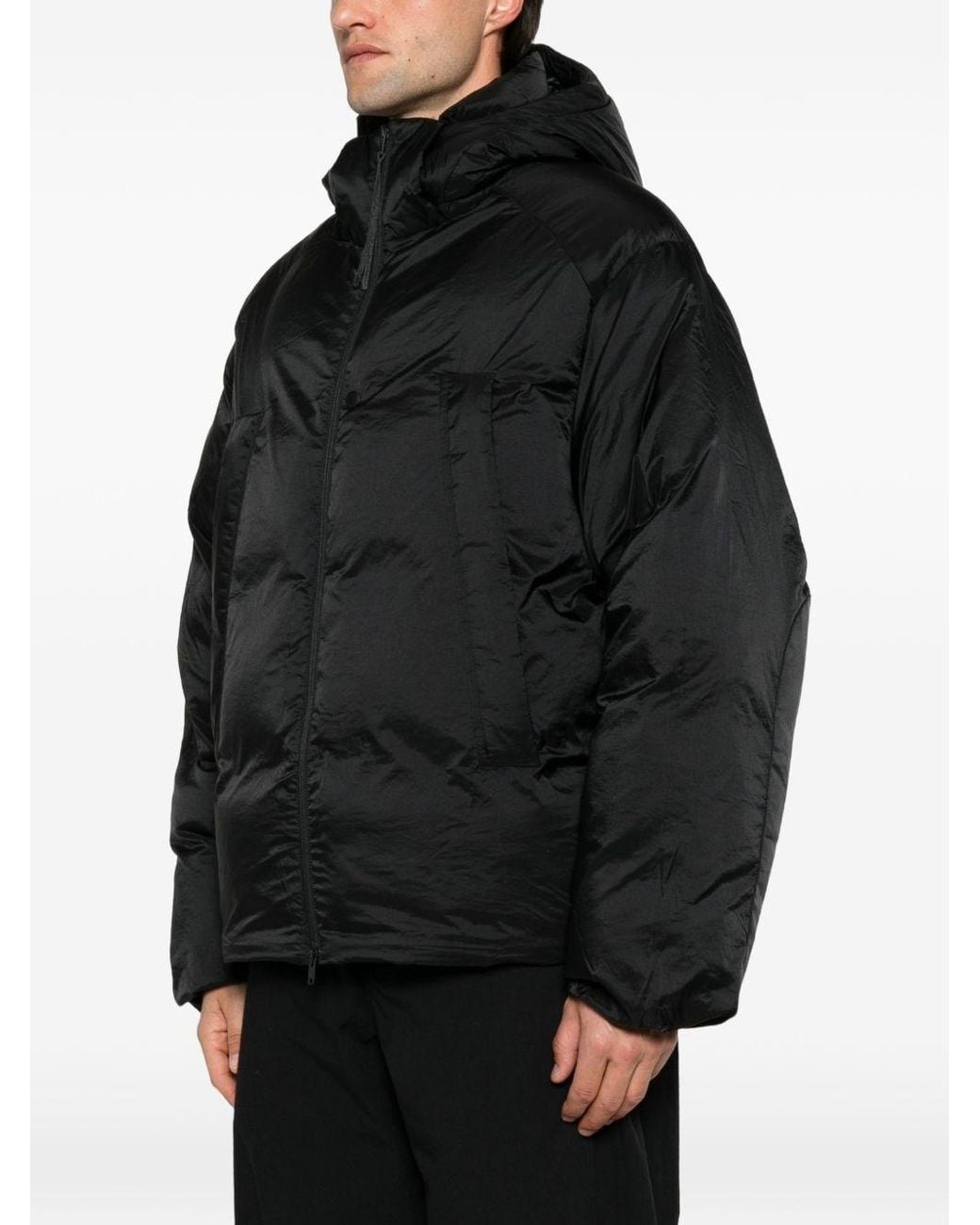 Y-3 Black Puffer Down Jacket for men