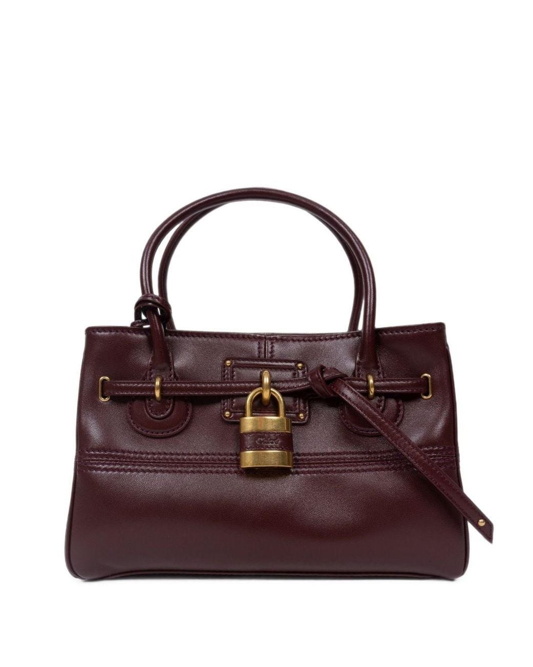 Chloé Purple Paddington Sling Leather Handbag