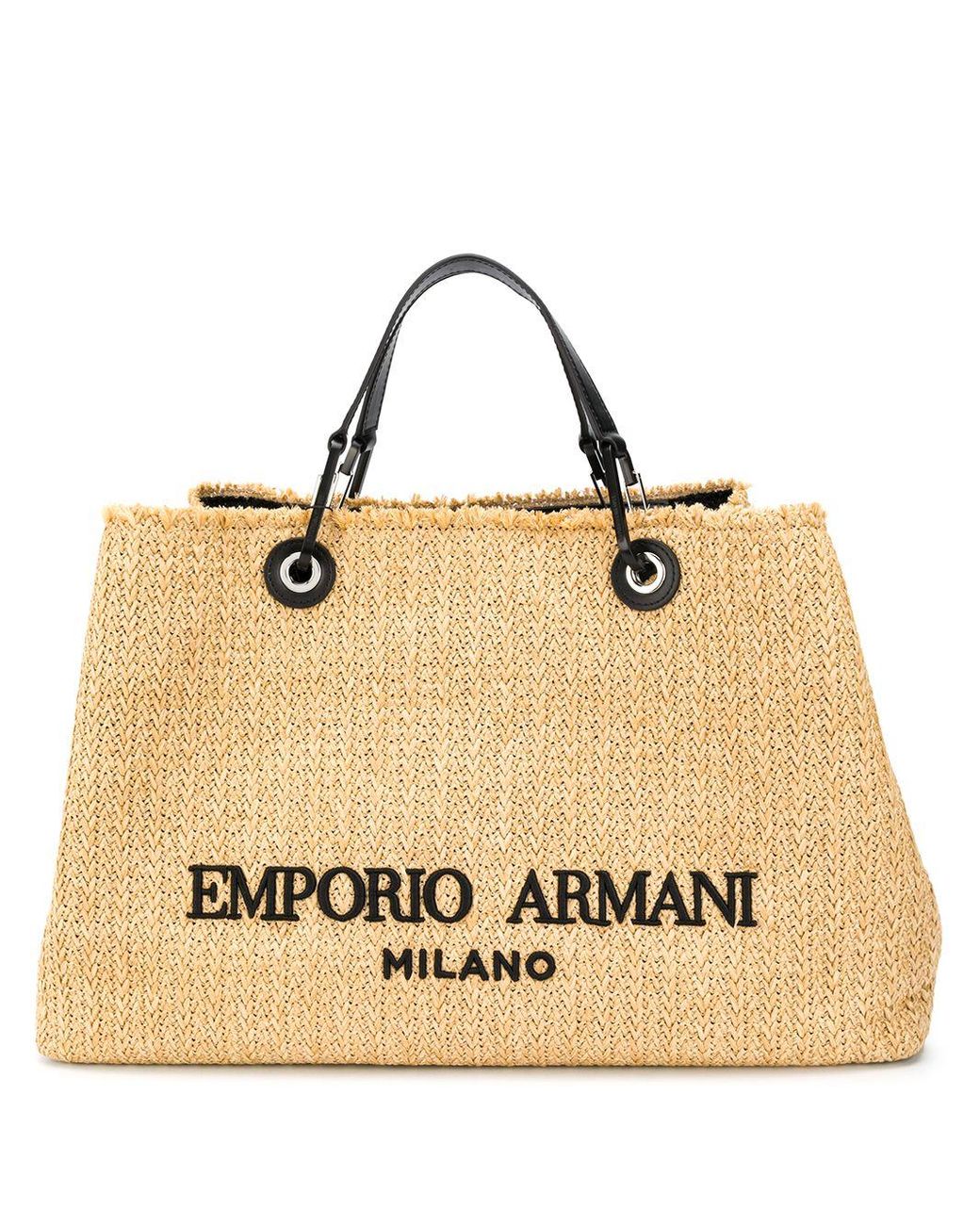 Borsa Shopping di Emporio Armani in Marrone | Lyst