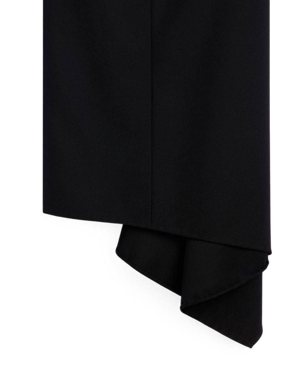 Givenchy Black Wool Long Skirt