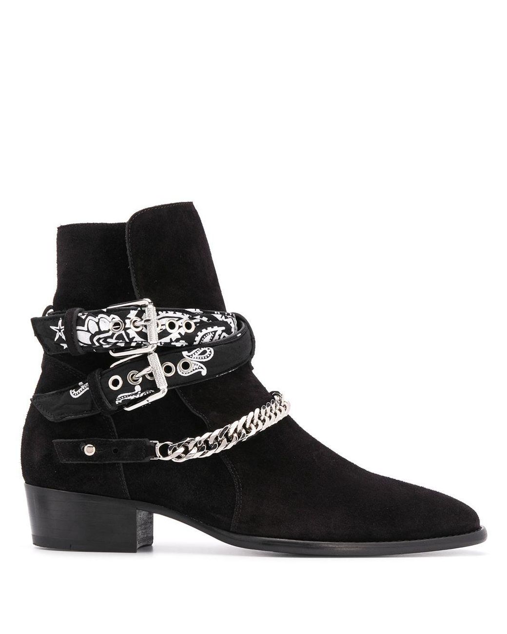 Amiri Ankle Boot With Buckles in Black for Men - Lyst