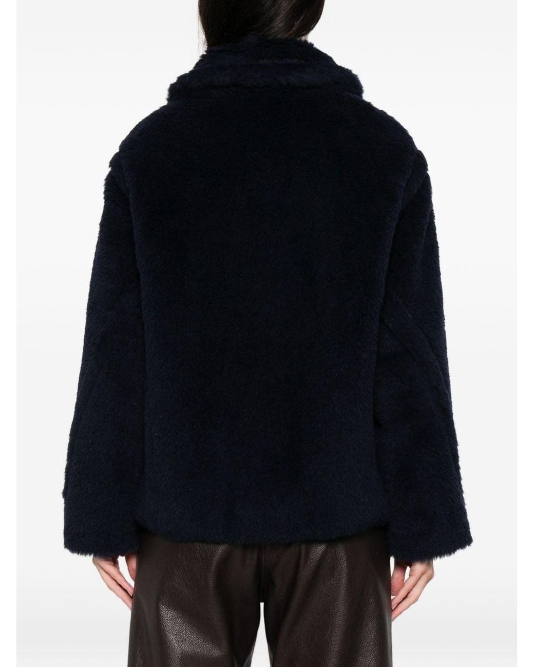 Max Mara Black Wool Short Coat