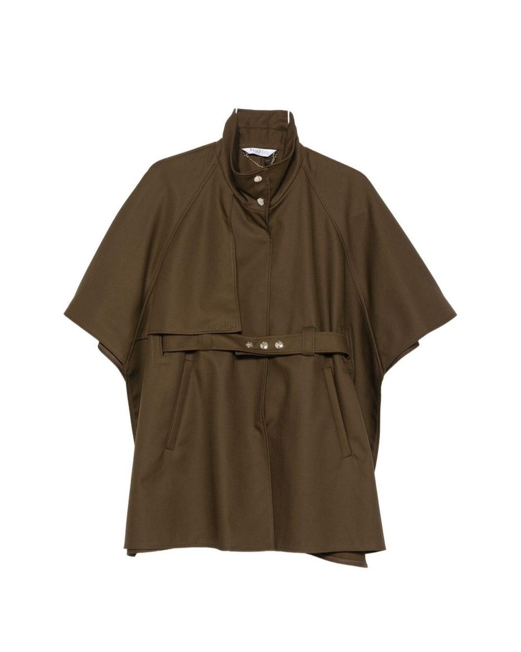 Max Mara Brown Cotton Cape