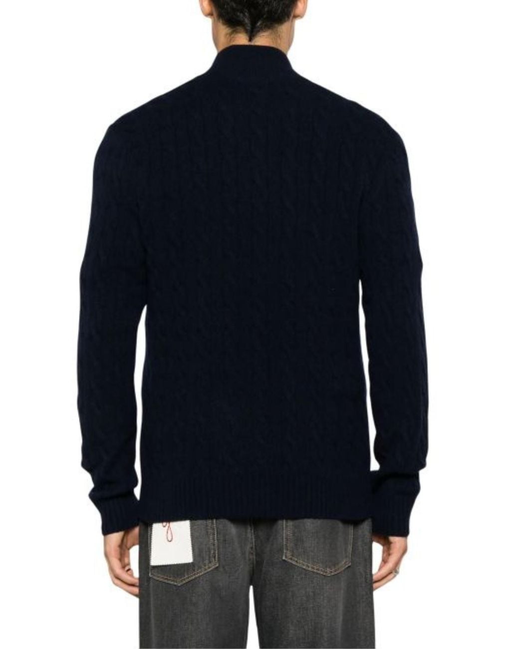 Polo Ralph Lauren Blue Half Zip Sweater With Logo for men