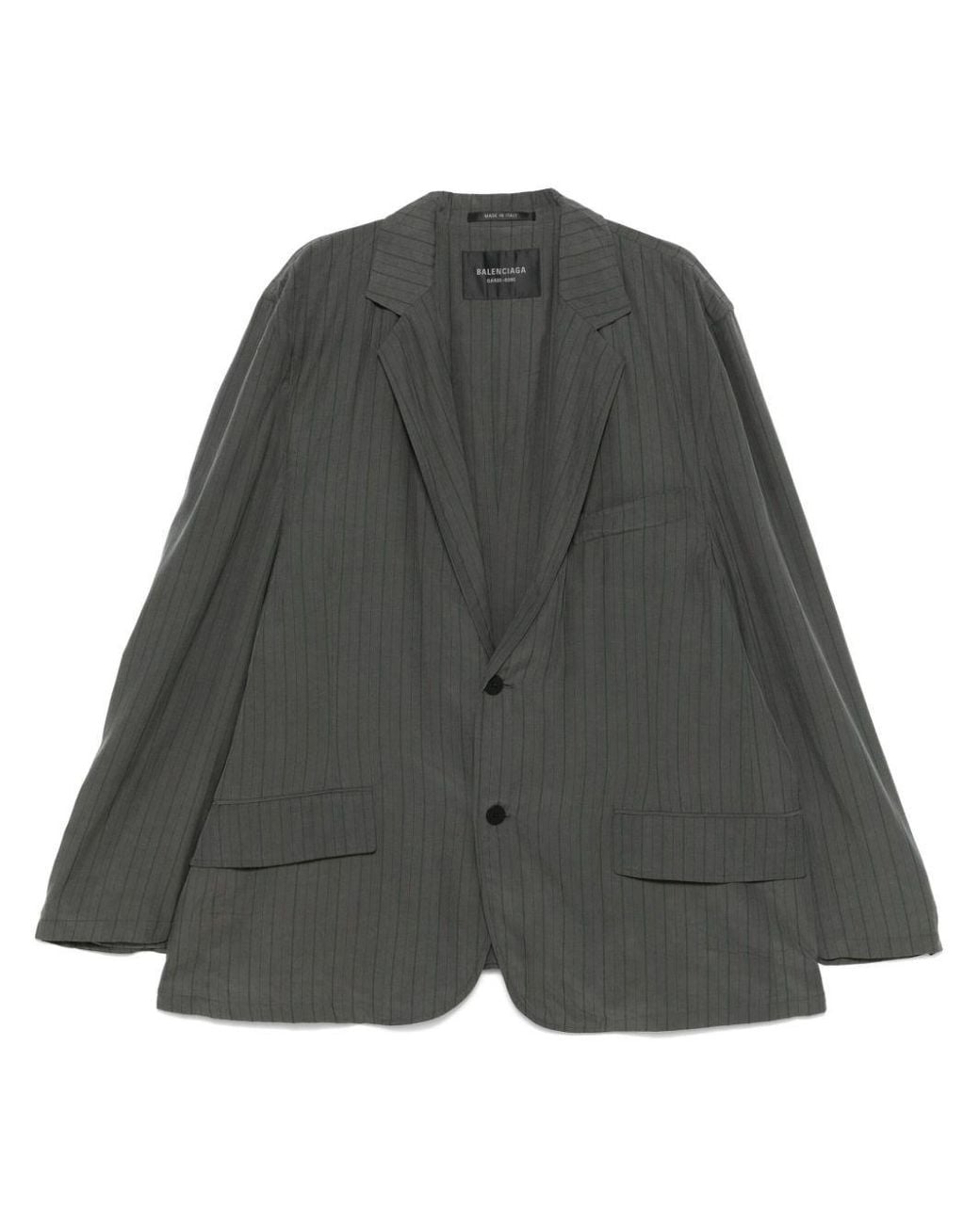 Balenciaga Gray Classic Jacket for men