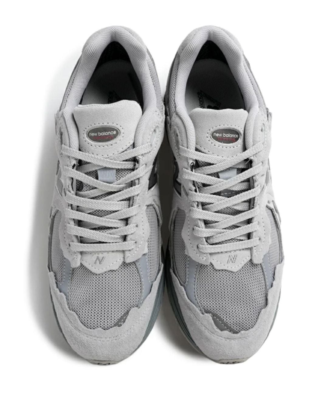 New Balance White Suede Sneakers for men