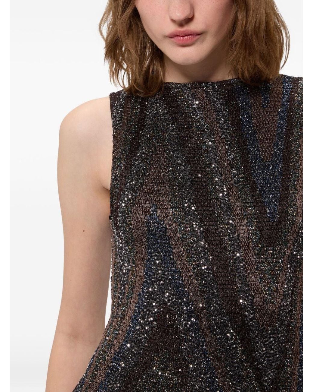 Missoni White Printed Long Dress