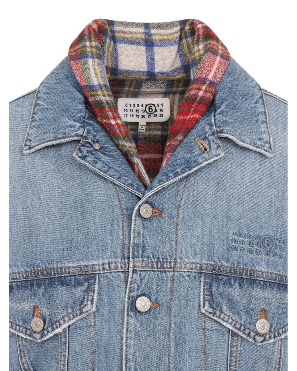MM6 by Maison Margiela Blue Denim Cotton Jacket
