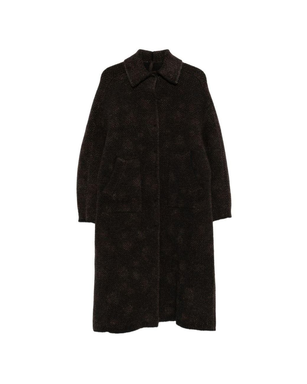 Boboutic Black Wool Reversible Coat