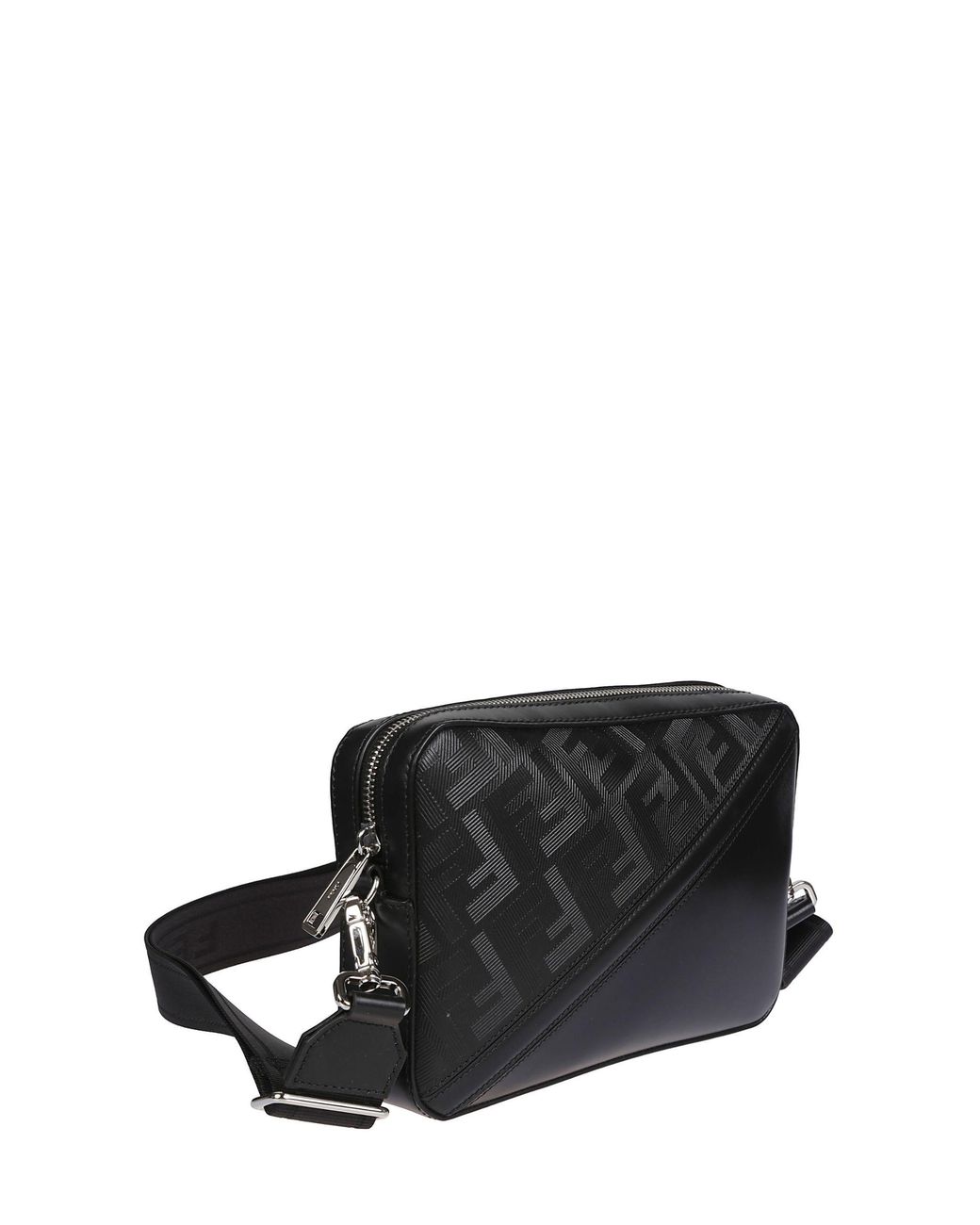 Fendi Black Diagonal Shoulder Bag for men