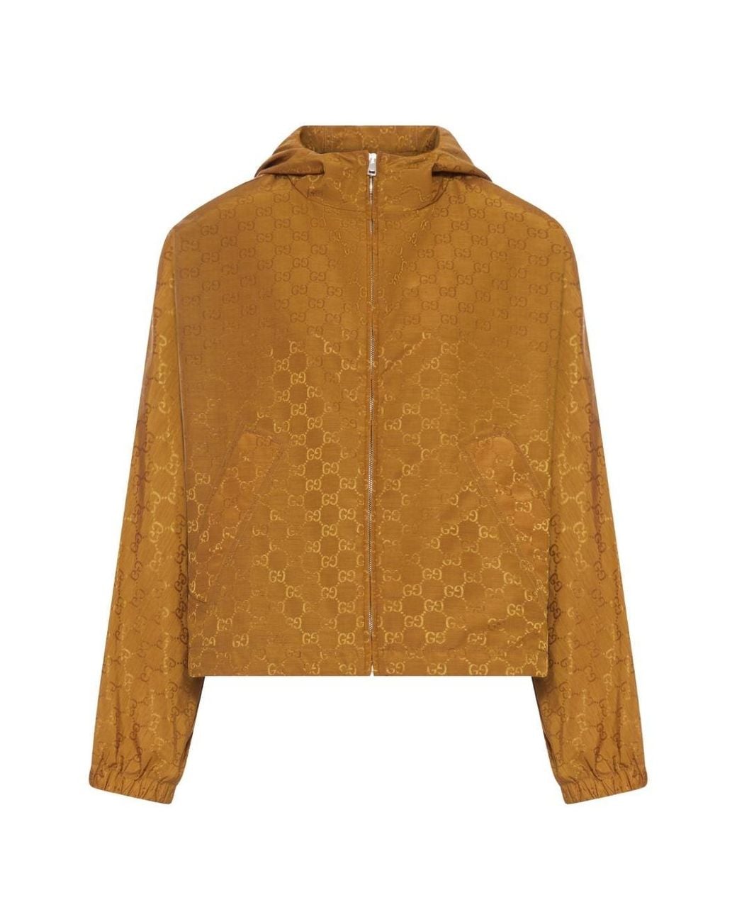 Gucci Natural Gg Nylon Blouson Jacket