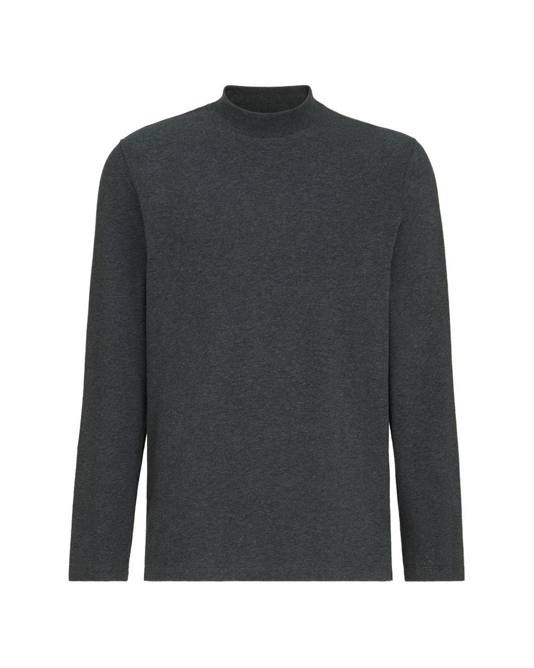 Brunello Cucinelli Gray Cotton Jersey T-Shirt for men
