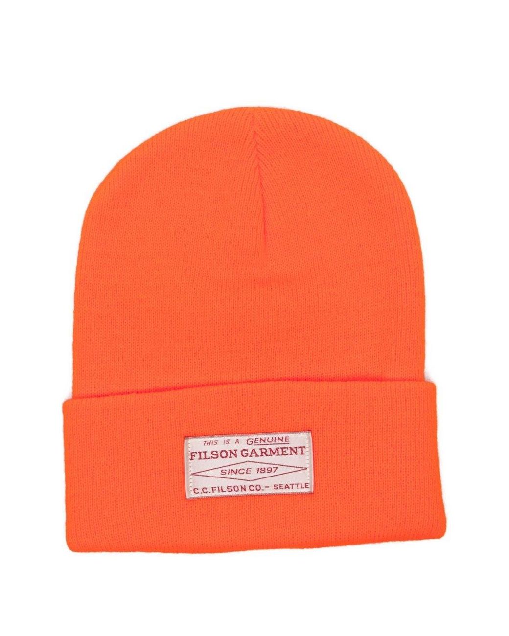Beanie Con Logo di Filson in Orange da Uomo