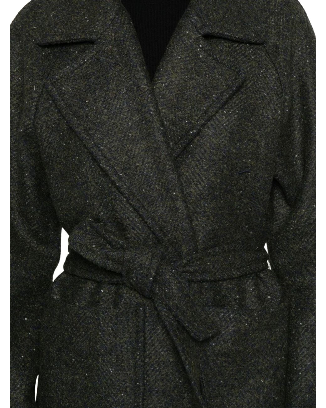 Diega Black Long Coat Marelo