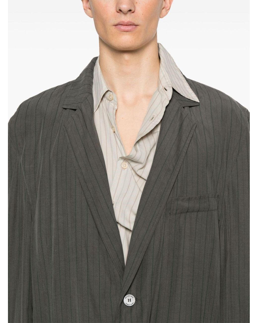 Balenciaga Gray Classic Jacket for men