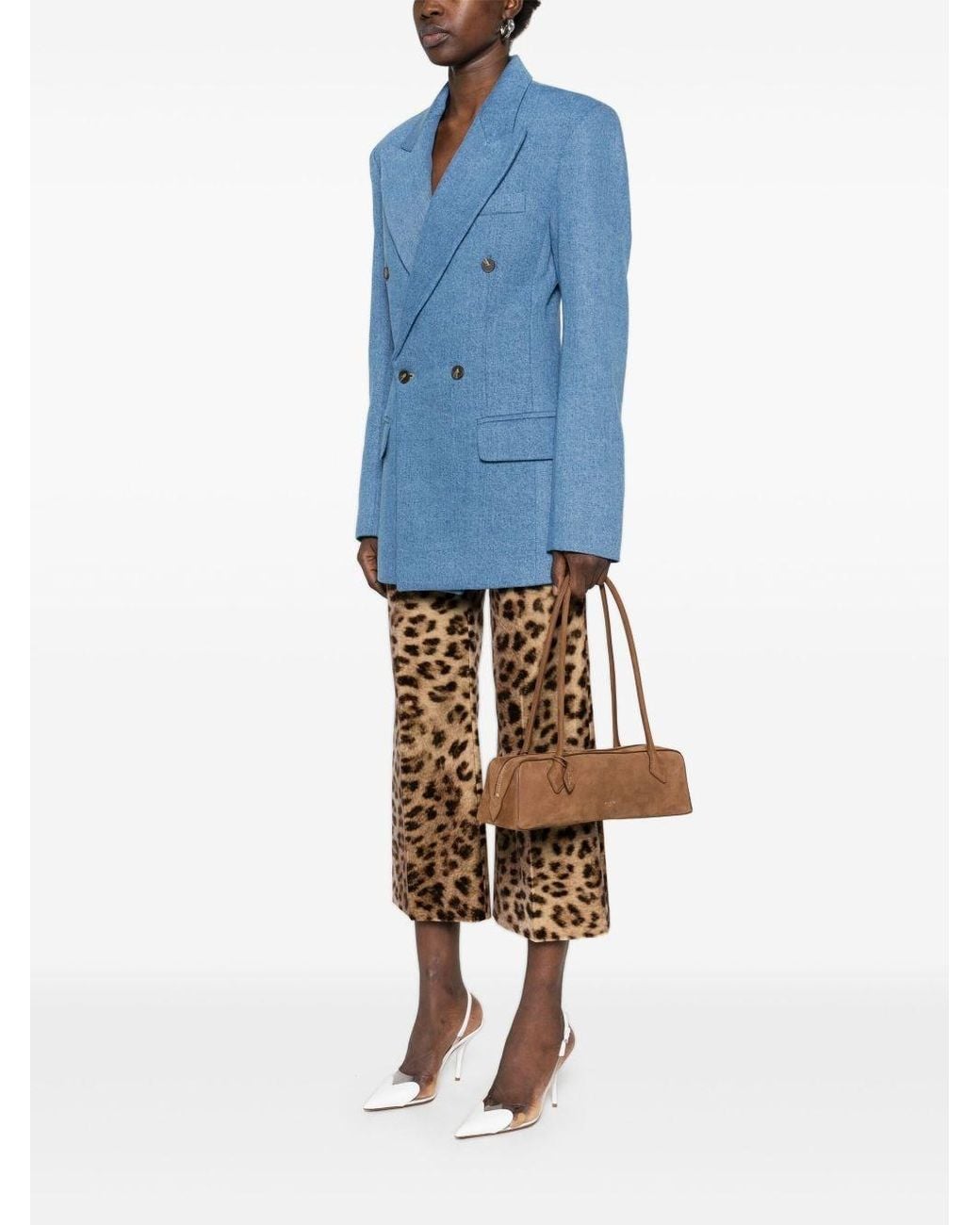 Alaïa Brown Alaia Medium Nabuk Shoulder Bag