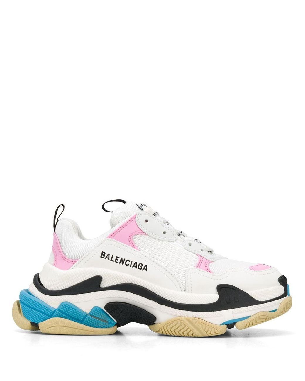 pink balenciaga triple s sneakers