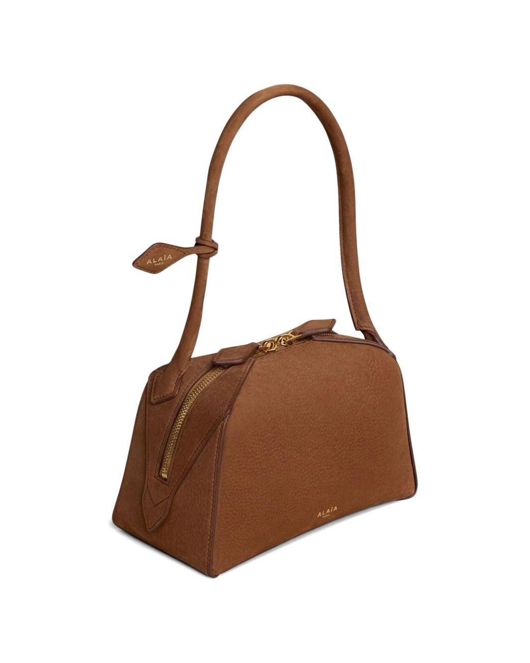Alaïa Brown Le Bouledogue Small Leather Shoulder Bag