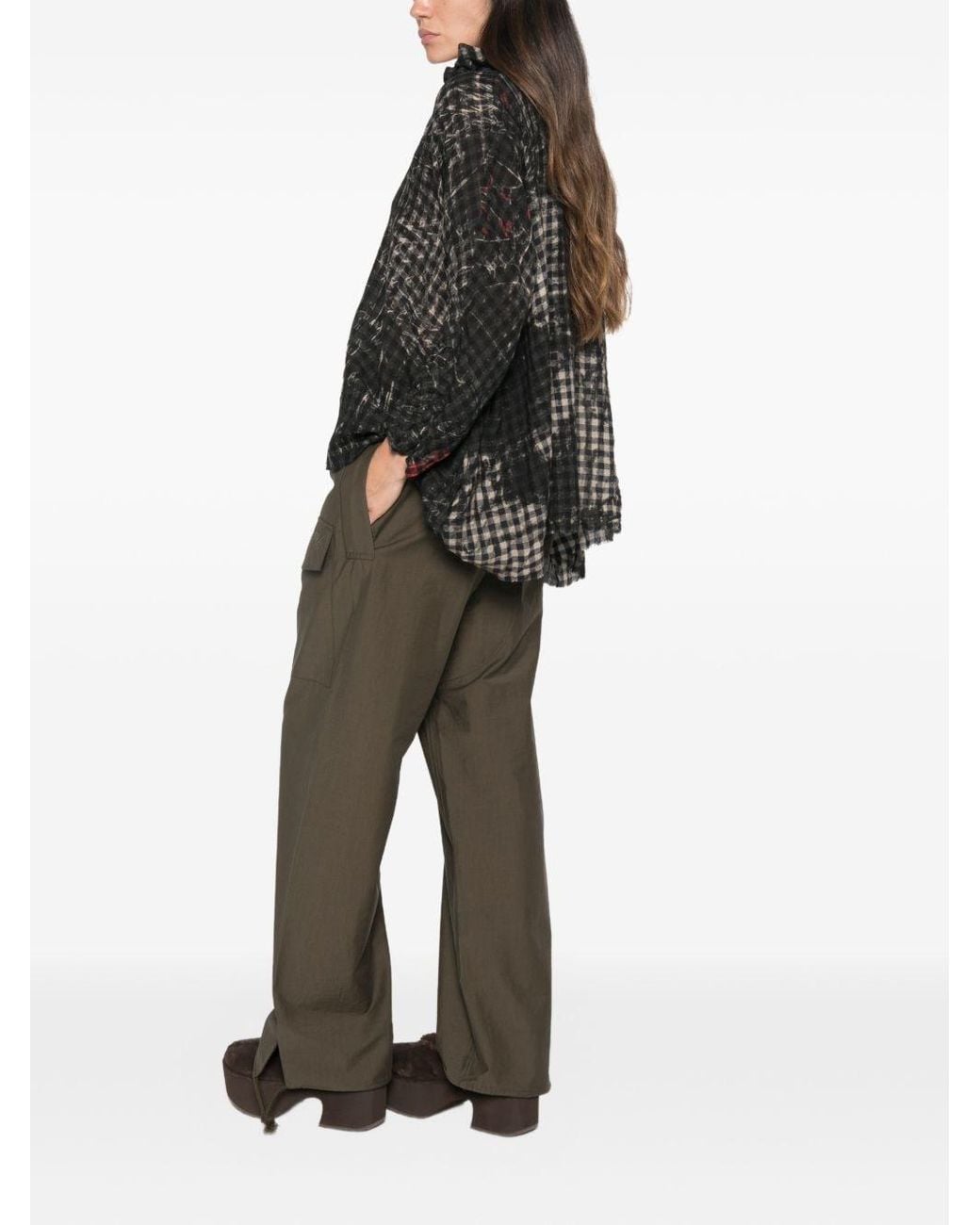 Daniela Gregis Black Printed Silk Shirt