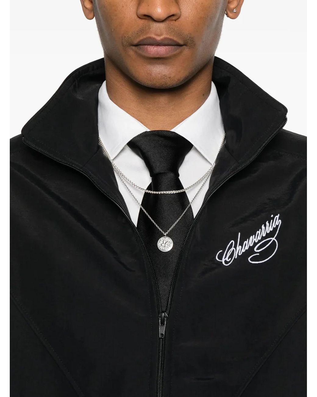 Willy Chavarria Black Bad Boy Jean Denim Shirt for men
