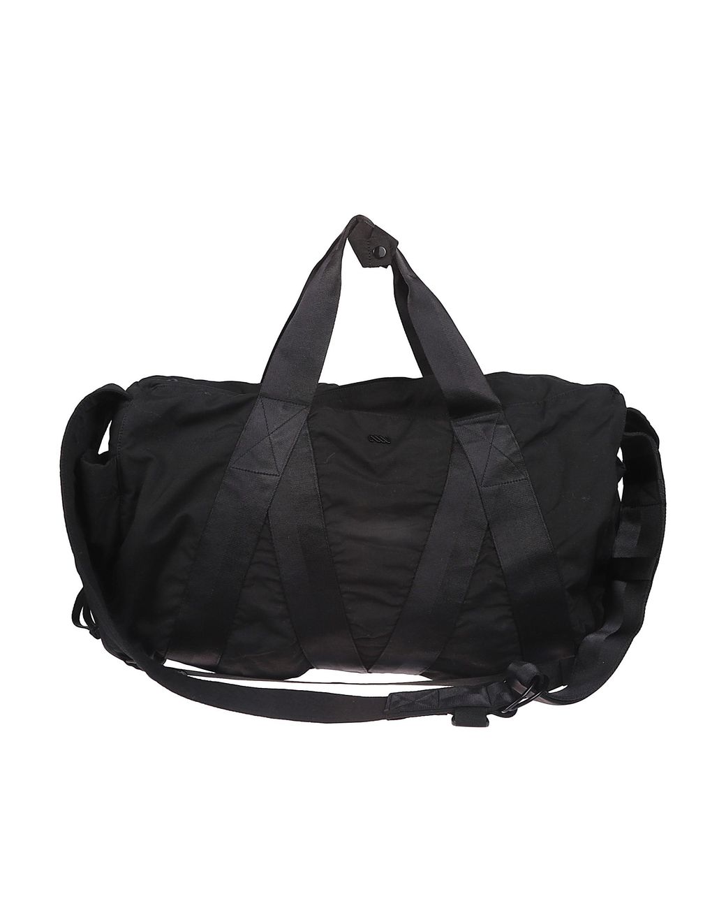 Massimo Osti Studio Black Duffel Bag With Logo for men