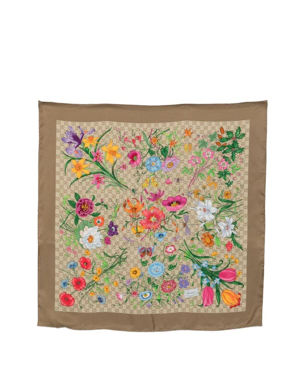 Gucci Natural Floral Scarf