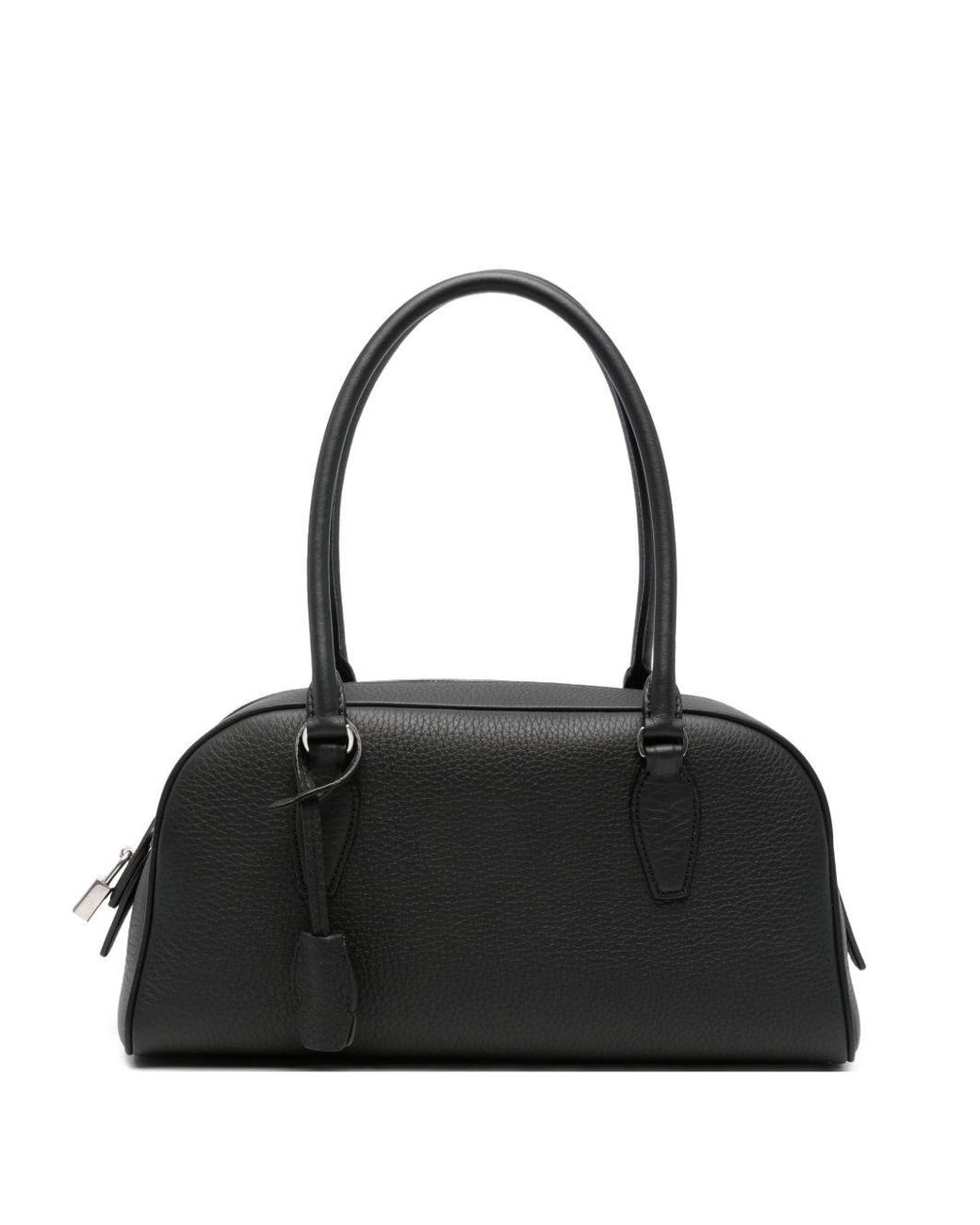 The Row Black India Small Leather Shoulder Bag