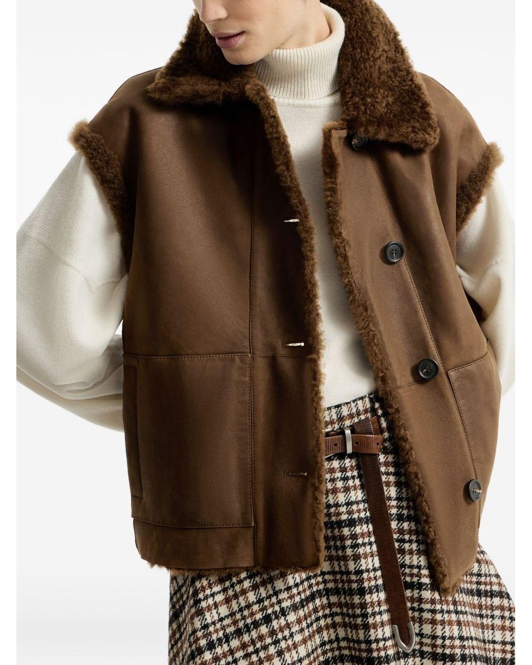 Brunello Cucinelli Brown Reversible Vest