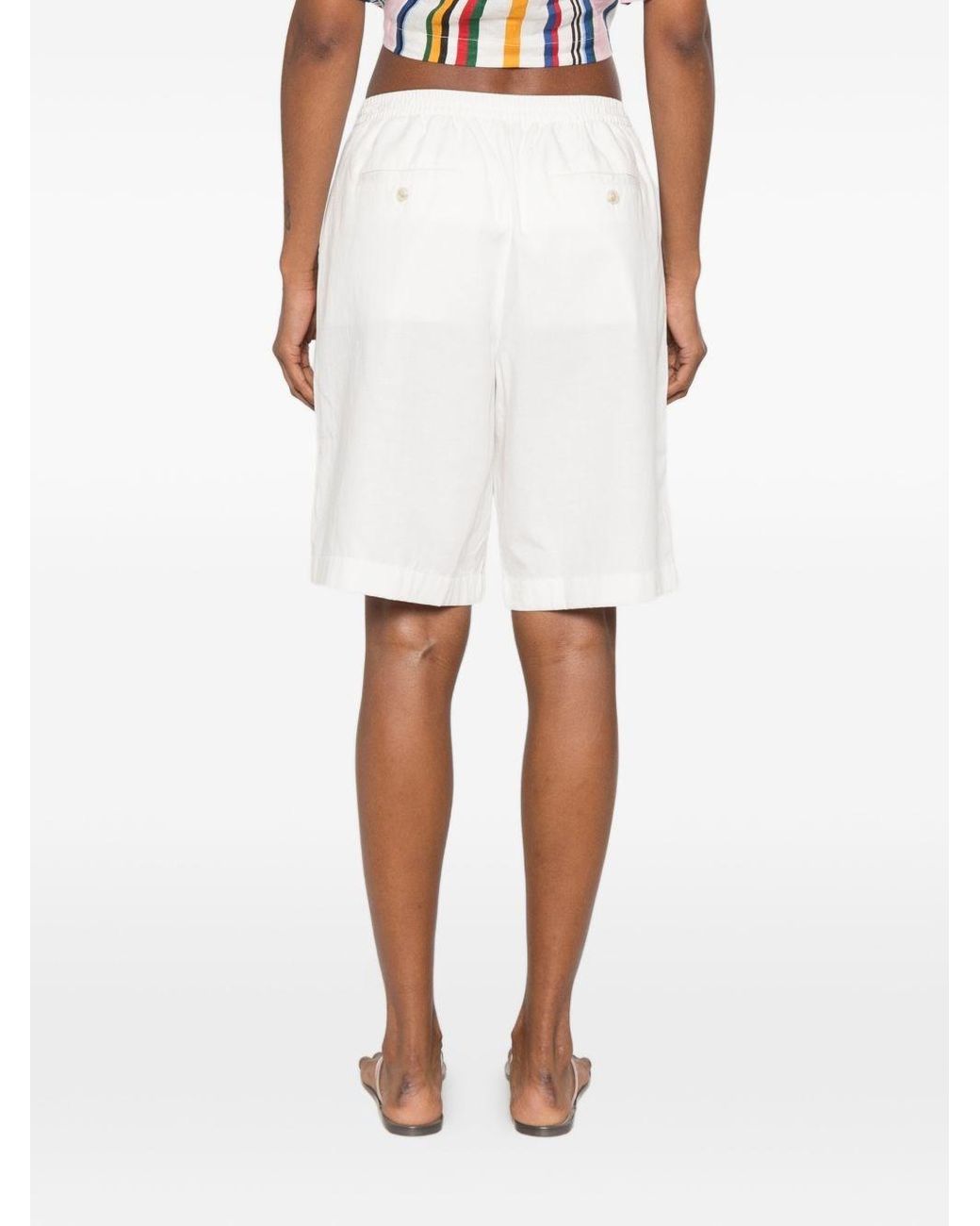 DUNST White Cotton Blend Pajama Shorts