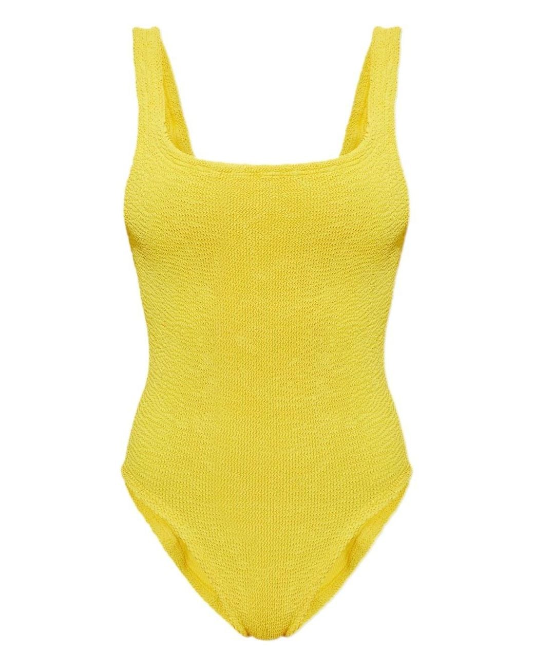 Hunza G Yellow Square Swimsuit