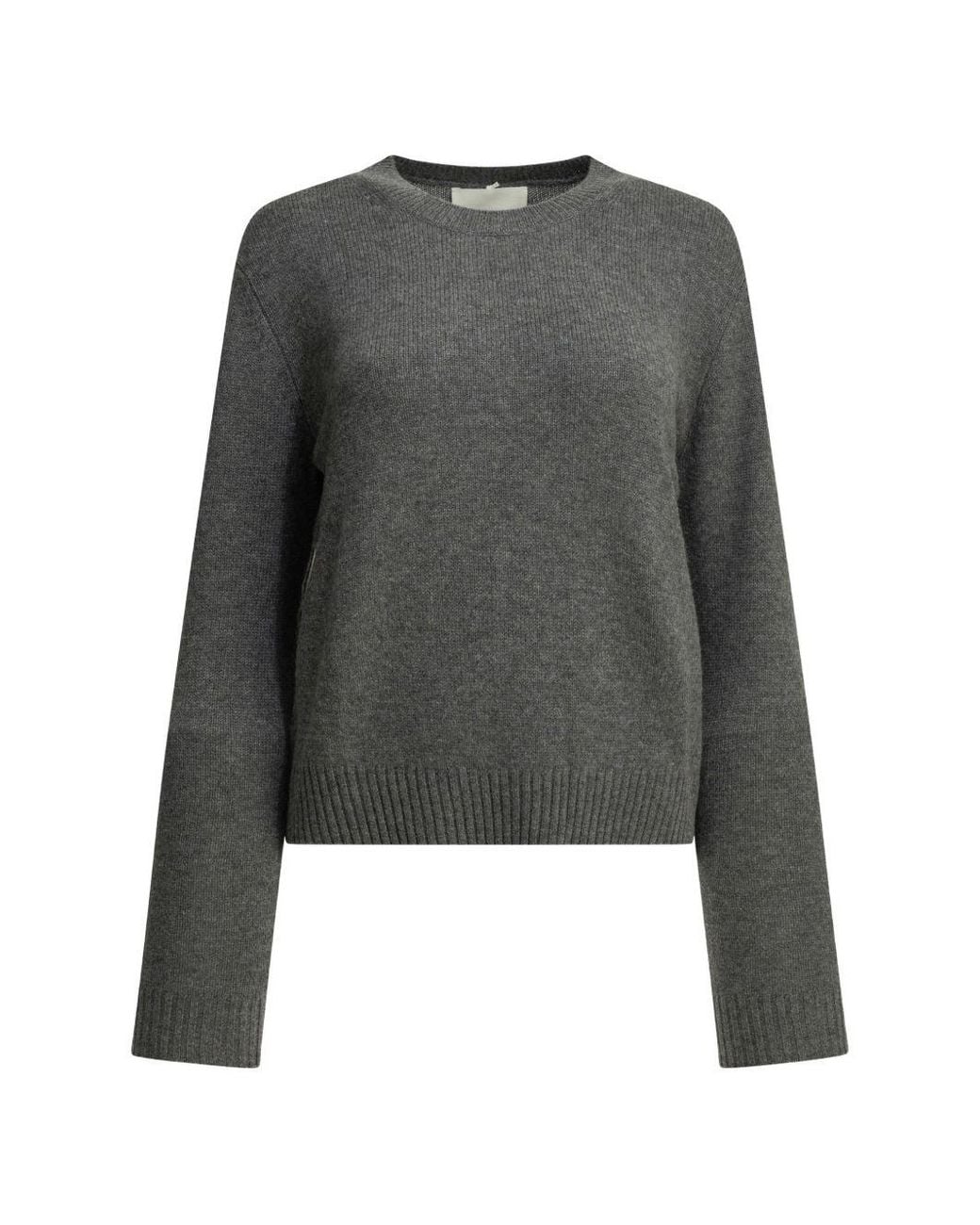 Lisa Yang Gray Mable Cashmere Crewneck Sweater