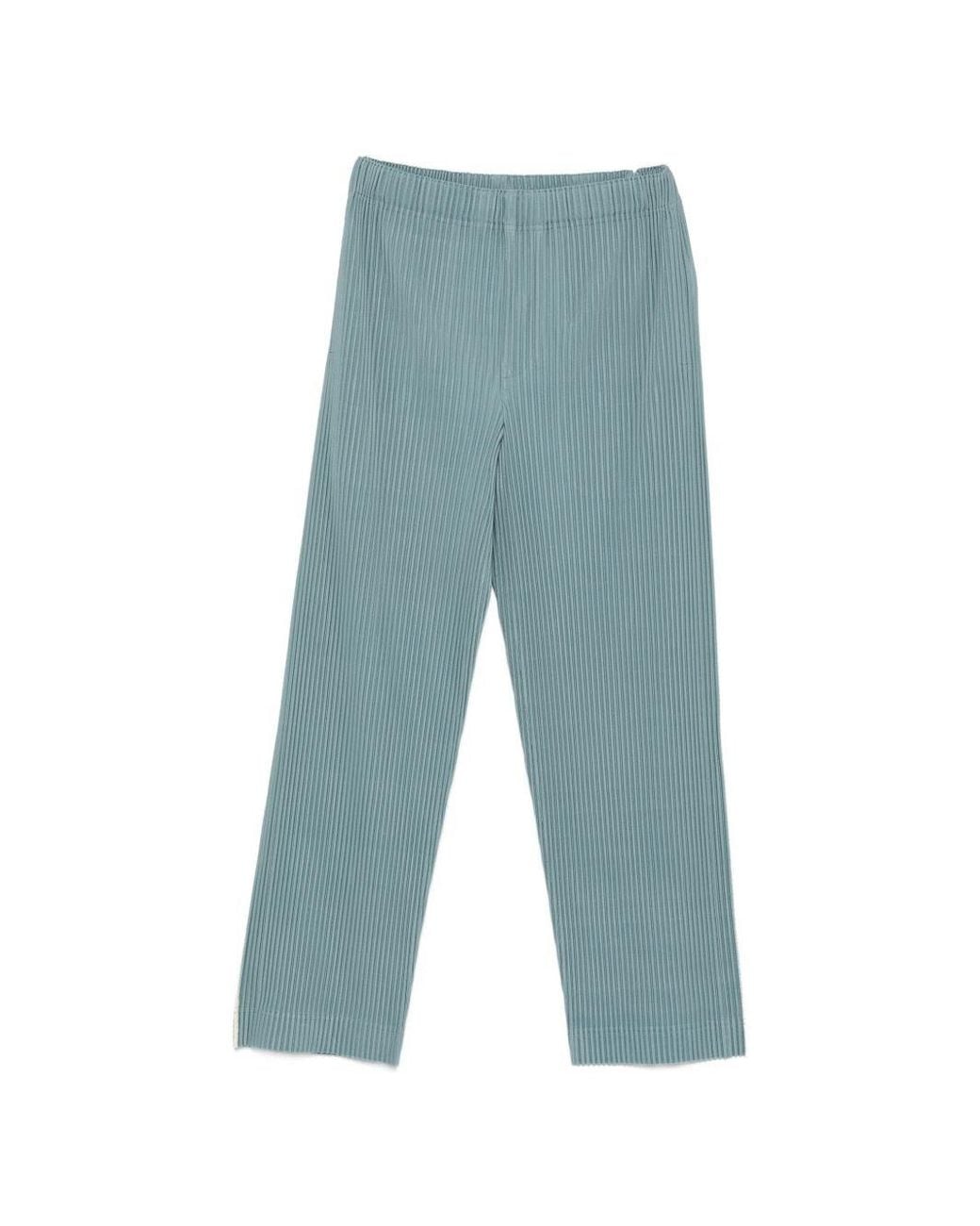 Homme Plissé Issey Miyake Blue Pleated Trousers By Homme Plisse' Issey Miy for men