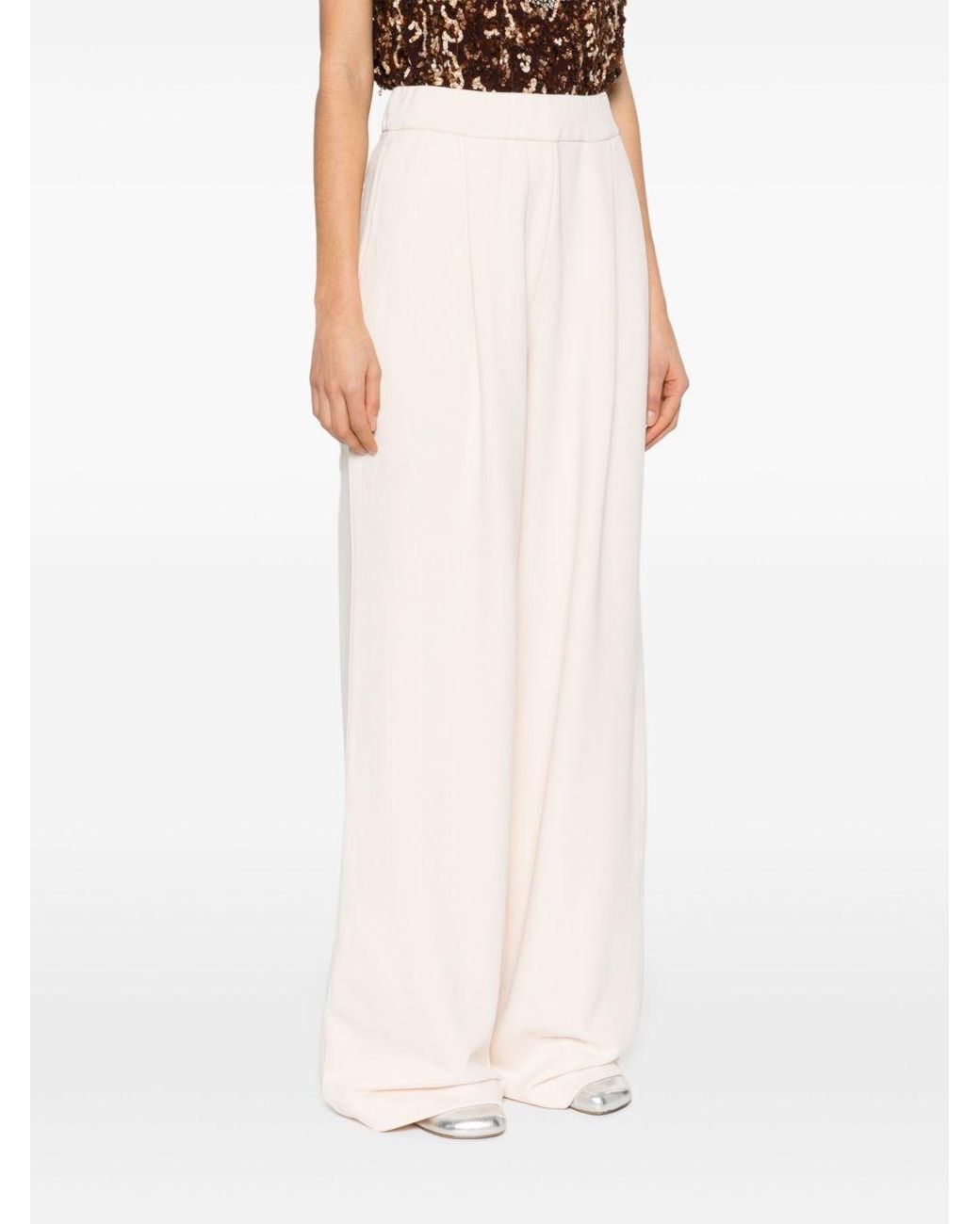 Dries Van Noten White Hartia Cotton Trousers