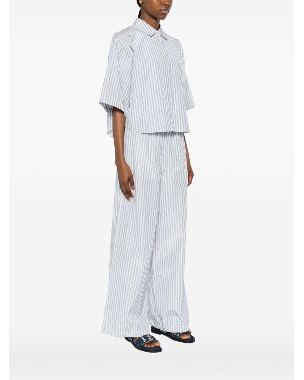 Forte_forte White Cotton Blend Boxy Shirt