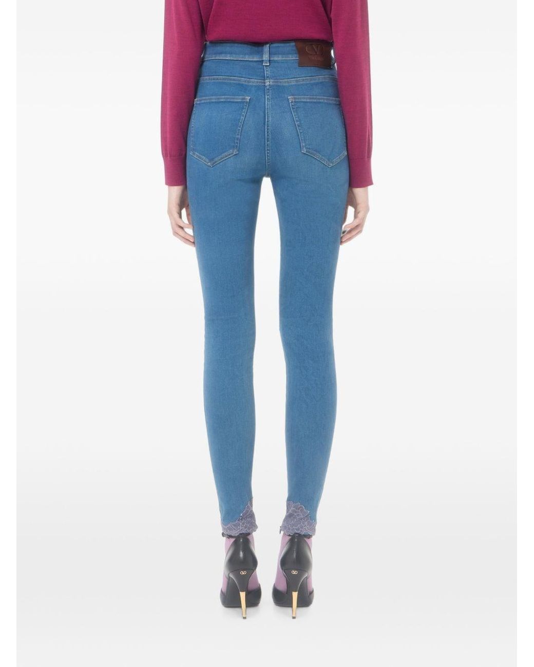 Valentino Blue Skinny Denim Jeans